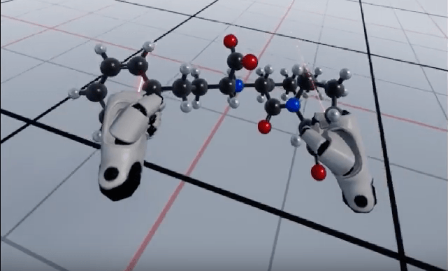 Virtual reality molecules: a new way to interact